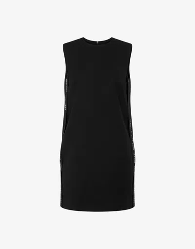 Moschino Wool Flannel Dress In Black