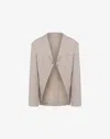 Moschino Wool Flannel Jacket In Multi