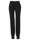 Moschino Wool Grain De Poudre Pants In Multi