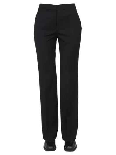 Moschino Wool Grain De Poudre Pants In Multi