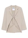 Moschino Almond Safety Pin Jacket In Neutral