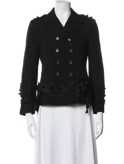Pre-owned Moschino Wool Jacket In Black