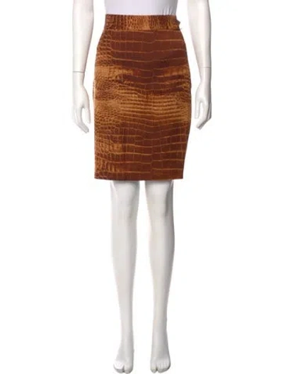 Pre-owned Moschino Wool Knee-length Skirt In Pink