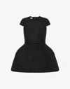 Moschino Balloon Short-sleeved Mini Dress In Black