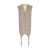 Moschino Wool Midi Dress In Beige