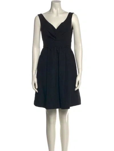 Pre-owned Moschino Wool Mini Dress W/ Tags In Black