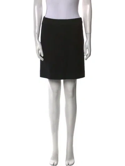 Pre-owned Moschino Wool Mini Skirt In Black