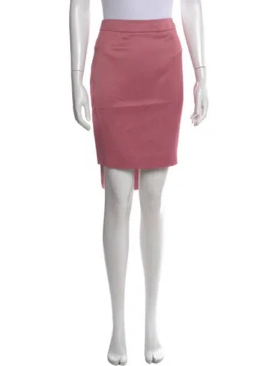 Pre-owned Moschino Wool Mini Skirt W/ Tags In Pink