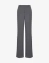 Moschino Wool Pinstripe Trousers In Gray