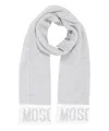 Moschino Wool Scarf In Grey