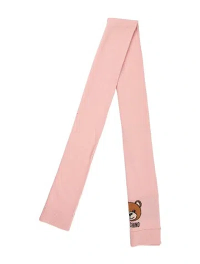 Pre-owned Moschino Wool Scarf In Pink