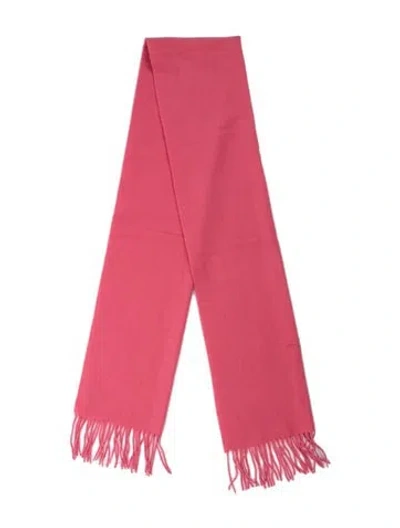Pre-owned Moschino Wool Scarf In Pink