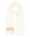 Moschino Wool Scarf In White