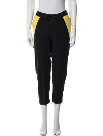 Pre-owned Moschino Wool Straight Leg Pants In Blue