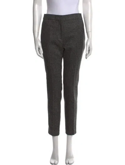 Pre-owned Moschino Wool Straight Leg Pants W/ Tags In Black