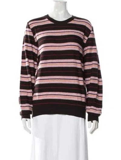Pre-owned Moschino Wool Striped Sweater In Multi