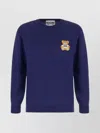 Moschino Wool Sweater With Long Sleeves And Ribbed Finish