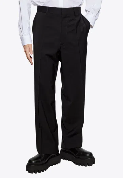 Moschino Wool Tailored Pants In Black