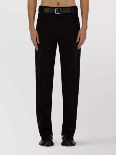 Moschino Wool Trousers Featuring Pockets In Black