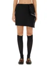 Moschino Asymmetric Cut Skirt For Modern Style In Multi