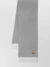 Moschino Wool Wraparound Scarf Fringed Edge