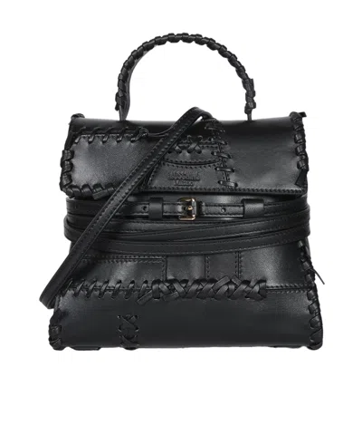 Moschino Woven Detail Shoulder Bag