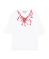 Moschino X Judy Blame Necklace-print Crewneck T-shirt In White