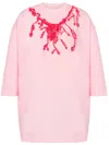 Moschino X Judy Blame Necklace-print T-shirt In Pink