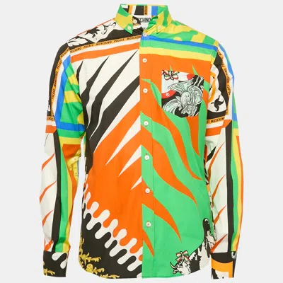 Pre-owned Moschino X Place Multicolor Printed Cotton Shirt M