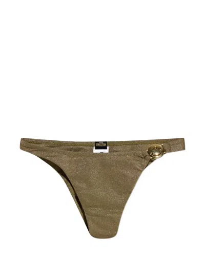 Moschino X Smiley Bikini Bottoms In Green