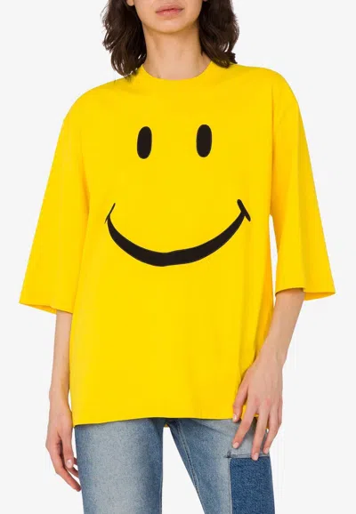 MOSCHINO X SMILEY® EMBROIDERED T-SHIRT