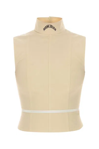 MOSCHINO MOSCHINO CREAM COTTON TOP
