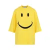 Moschino Relaxed Fit Cotton T-shirt With Cheerful Graphic In Yellow
