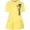 MOSCHINO YELLOW DRESS FOR GIRL WITH TEDDY BEAR