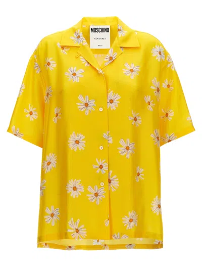 MOSCHINO YELLOW MARGHERITE PRINT SHIRT