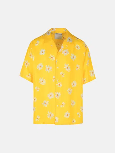 Moschino Yellow Silk Shirt