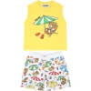 MOSCHINO YELLOW SPORTS SUIT FOR BABY BOY WITH TEDDY BEAR