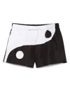 Moschino Ying-yang Swim Shorts In Black