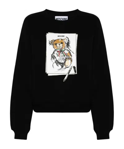Moschino You Can't Be Serious Sweatshirt In Black