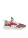 Moschino Teddy White Sneakers Featuring Velvet Detail In Blanco