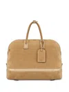 Moschino Zip Detailed Tote Bag In Neutrals