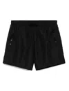 Moschino Zip Fastening Pockets Swim Shorts In Black
