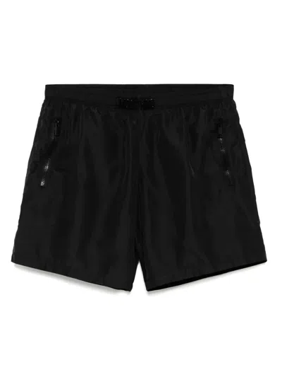Moschino Zip Fastening Pockets Swim Shorts In Black