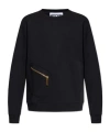 Moschino Cotton Sweatshirt In Black