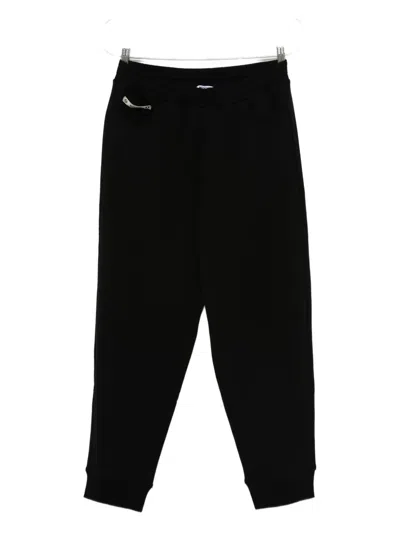 Moschino Zip-pocket Cuffed Trousers In Black