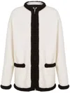 Moschino Zip-up Jacket In White