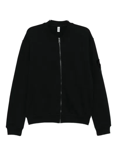 Moschino Zip-up Sweatshirt In Black