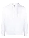 Moschino Zip-up Sweatshirt With Contrasting Logo Band In White