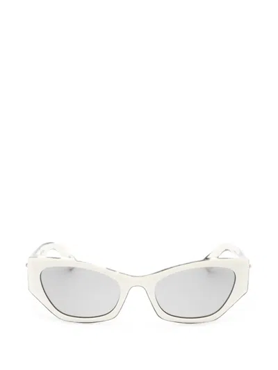 Moschino Zip-detail Cat-eye Sunglasses In Multi
