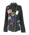 Moschino Zipper Casual Jacket In Black